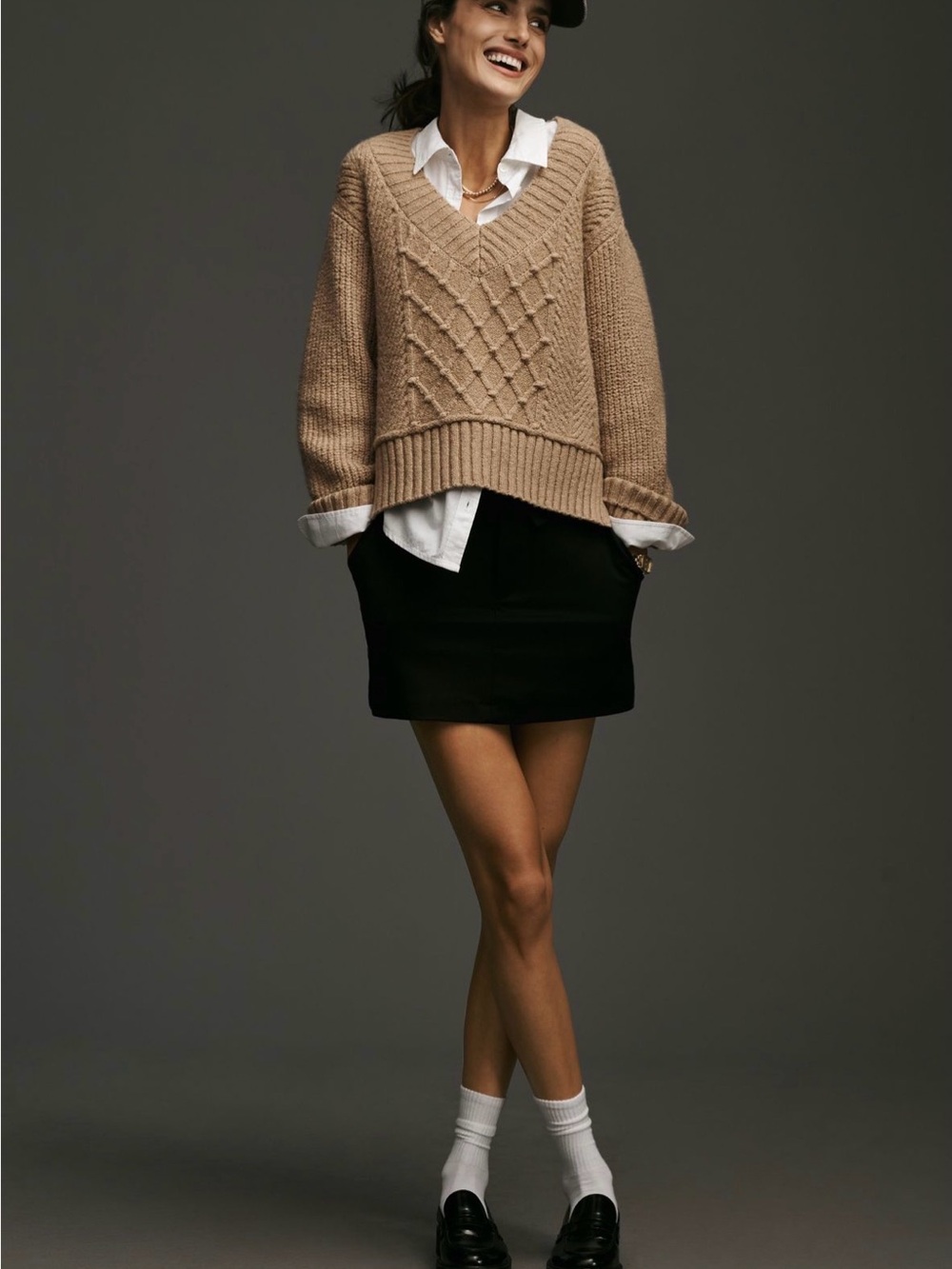 Maeve Anthropologie Tillie V-Neck Sweater - Sz L WORN ONCE